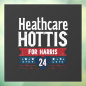 HealthCare Hotties voor Harris 24 Kamala Walz Nurs Raamsticker (Vel 3)