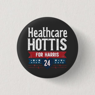 HealthCare Hotties voor Harris 24 Kamala Walz Nurs Ronde Button 3,2 Cm