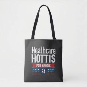HealthCare Hotties voor Harris 24 Kamala Walz Nurs Tote Bag