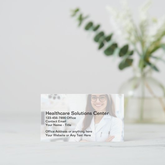 Healthcare Insurance Rep Business Cards Visitekaartje (Staand voorkant)