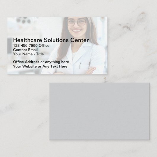 Healthcare Insurance Rep Business Cards Visitekaartje (Voorkant / Achterkant)