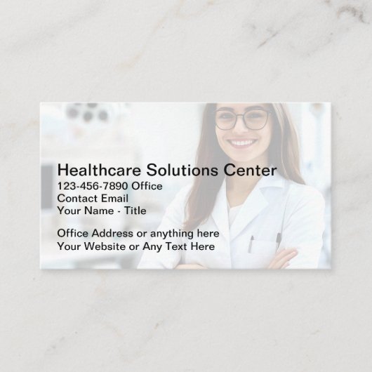 Healthcare Insurance Rep Business Cards Visitekaartje (Voorkant)