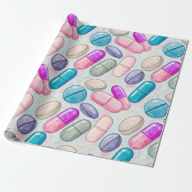 Healthcare & Pharmacy Pink Grey Paarse Capsule