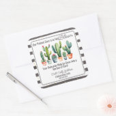 Healthcare plant Care Bloom Carer Referral Cactus Vierkante Sticker (Envelop)