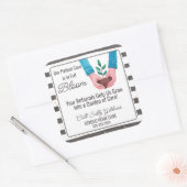 Healthcare plant Care in Bloom Carer Referral Vierkante Sticker (Envelop)