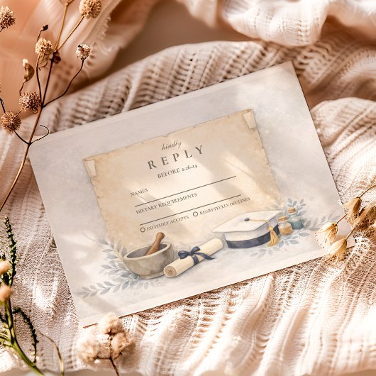 Healthcare Professional Graduation RSVP Kaartje