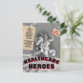 HEALTHCARE-WERKER, HEROES by Slipperywindow Briefkaart (Staand voorkant)