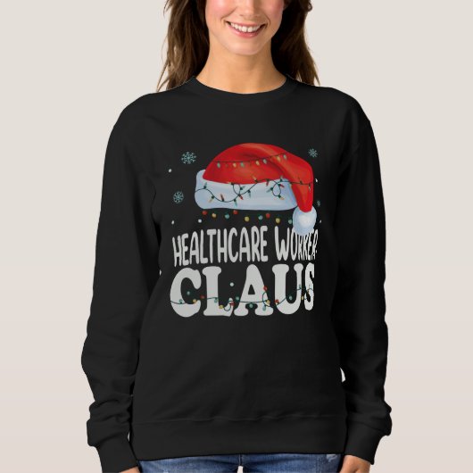 Healthcare Worker Claus Christmas Matching Costume Trui (Voorkant)