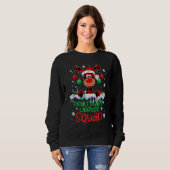 Healthcare Worker Squad Reindeer Christmas Pajamas Trui (Voorkant volledig)