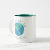 Healthier Planet Chiro Tweekleurige Koffiemok (Voorkant links)