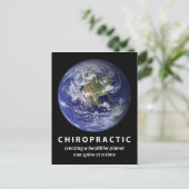 Healthier Planet Chiropractic Briefkaart (Staand voorkant)