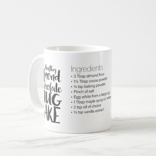 Healthy Almond Chocolate Mok Cake Recipe-reg mok (Voorkant links)