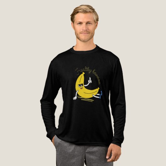Healthy Banana Mood  Tri-Blend Shirt (Voorkant)