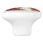 Healthy Breakfast Red Berry Fruit Bowl Keramische Knop (Zijkant)