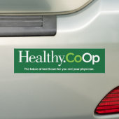 Healthy.Coop green bumpersticker (Op auto)