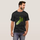 Healthy Food Ironic Quote Celery T-shirt (Voorkant volledig)