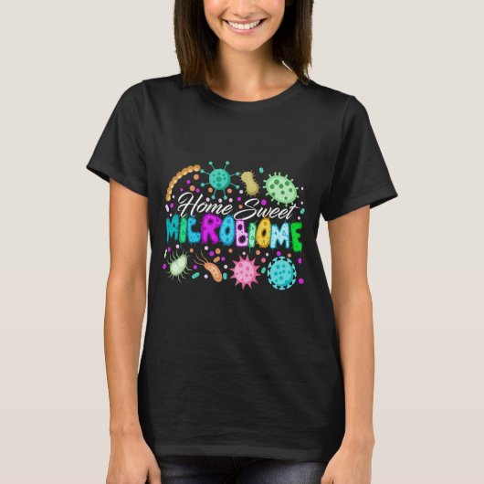 Healthy Food Microbiome Bacteria Microbiology tee T-shirt (Voorkant)
