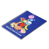 Healthy Food Pyramid Grappige cartoon Illustratie Notitieboek (Linkerzijde)