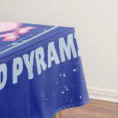 Healthy Food Pyramid Grappige cartoon Illustratie Tafelkleed (Voorbeeld)