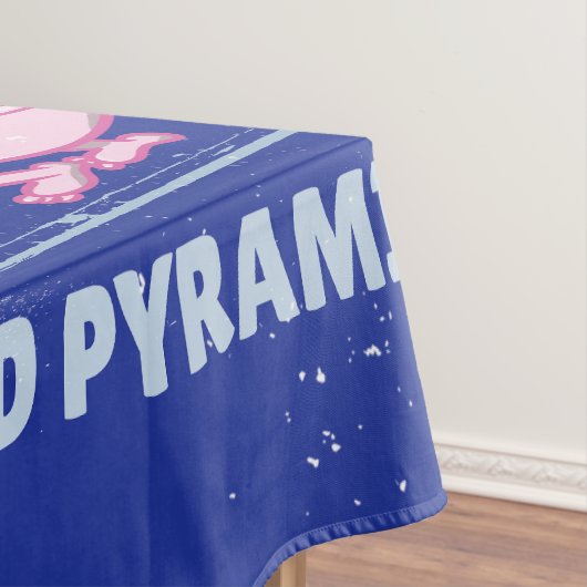 Healthy Food Pyramid Grappige cartoon Illustratie Tafelkleed (Voorbeeld)