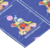 Healthy Food Pyramid Grappige cartoon Illustratie Tafelkleed (Gekanteld)