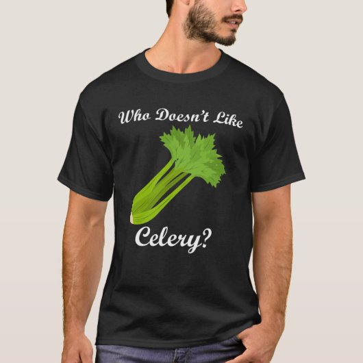 Healthy Food Vegetables Celery Eating T-shirt (Voorkant)