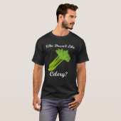Healthy Food Vegetables Celery Eating T-shirt (Voorkant volledig)