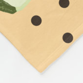 Healthy foods. Seamless avocado pattern, avocado Fleece Deken (Hoek)