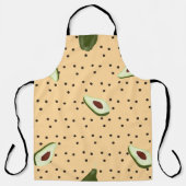 Healthy foods. Seamless avocado pattern, avocado Schort (Voorkant)