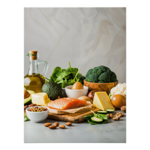 Healthy Foods Still Life - Fresh & Natural Perfect Poster
