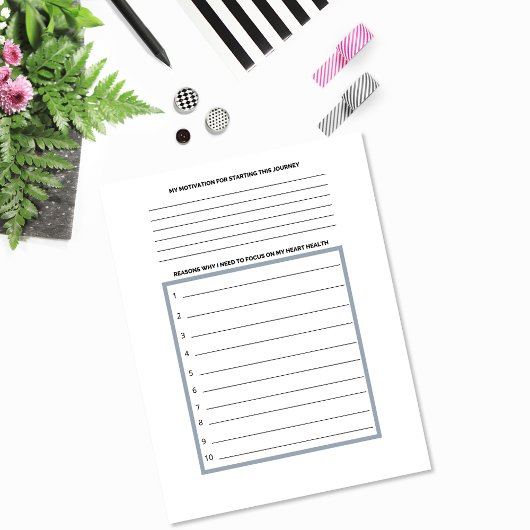 Healthy Heart Journal Paper Page 2 Sjabloon