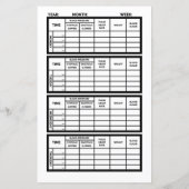 Healthy Heart Journal Paper Page 3 Sjabloon (Achterkant)