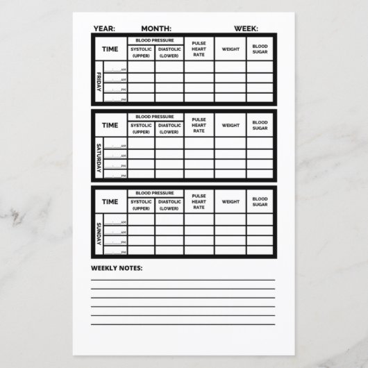 Healthy Heart Journal Paper Page 3 Sjabloon (Voorkant)