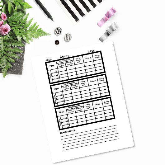 Healthy Heart Journal Paper Page 3 Sjabloon