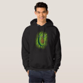 Healthy Herbivore Vegetable Avocado Vegan Fitness  Hoodie (Voorkant volledig)