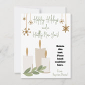 Healthy Holiday Candles Hand Sanitizer Gift Card Kaart (Voorkant)