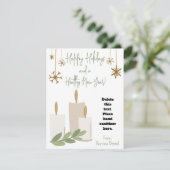 Healthy Holiday Candles Hand Sanitizer Gift Card Kaart (Staand voorkant)
