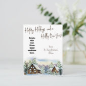Healthy Holiday Winter Hand Sanitizer Gift Card Kaart (Staand voorkant)
