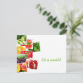 Healthy Life briefkaart (Staand voorkant)