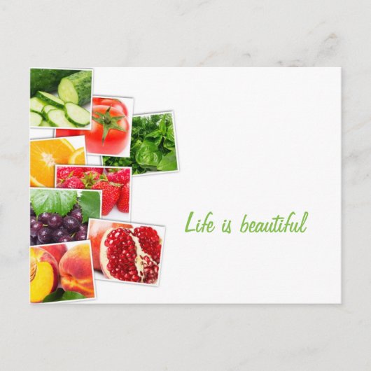 Healthy Life briefkaart (Voorkant)