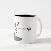 Healthy Life Corporate Branding Coffee Mok (Voorkant rechts)