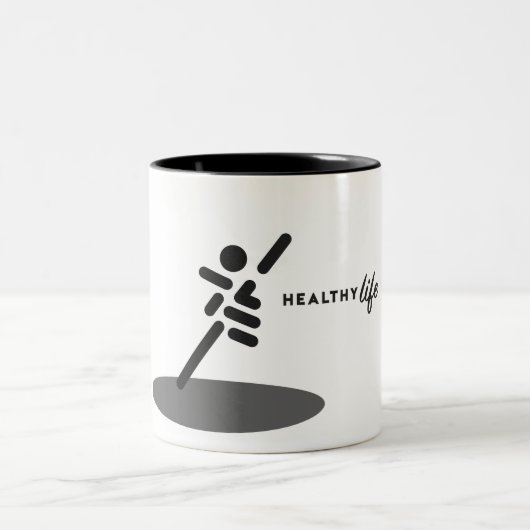Healthy Life Corporate Branding Coffee Mok (Center)