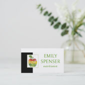 Healthy Life Voedingsdeskundige Fruit Appel Schatt Visitekaartje (Staand voorkant)