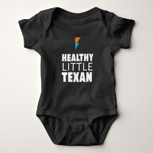 Healthy Little Texan - Black Romper (Voorkant)
