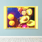 "Healthy Nutrition" Cute Photo. Buy Now Canvas Afdruk (Insitu (Houten vloer))
