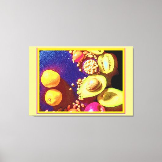 "Healthy Nutrition" Cute Photo. Buy Now Canvas Afdruk (Voorkant)