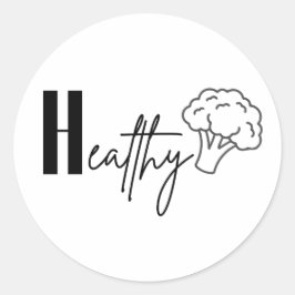 Healthy  ronde sticker