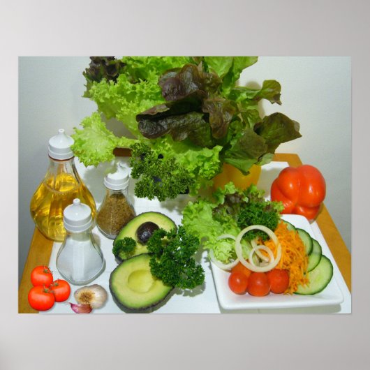 HEALTHY SALAD ~ POSTER (Voorkant)