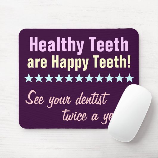 Healthy Teeth are Happy Teeth Muismat (Met muis)
