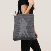 Healthy Trekking Charcoal Gray Beach Bag Tote Bag (Dichtbij)